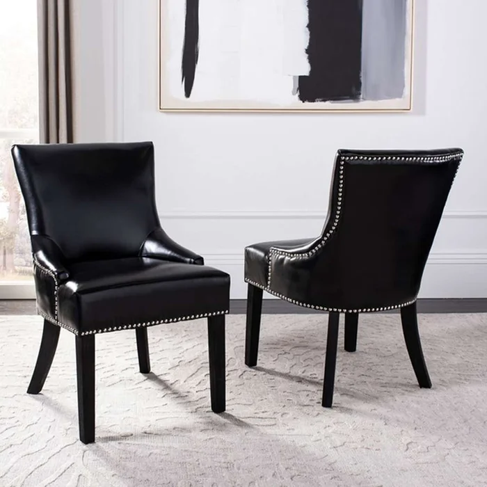 Safavieh – Lotus Side Chair – Black (Set of 2) – MCR4700C-SET2