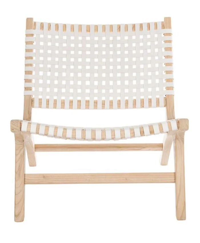 Safavieh – Luna Accent Chair – White – Natural – ACH1002A