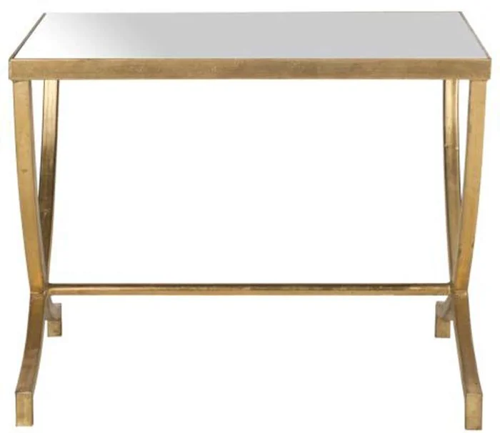 Safavieh – Maureen Accent Table – Gold – Mirror – FOX2537A