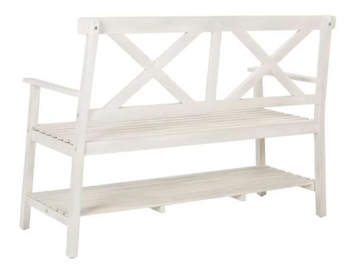 Safavieh – Mayer 2 Seat Bench – White – PAT6744B