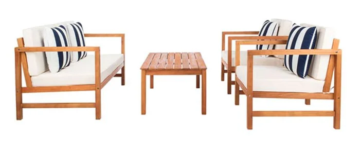 Safavieh – Montez 4 Piece Set – Natural – Bge + Thk Stp P – PAT7030F