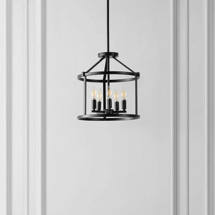 Safavieh – Navassa 5 Lt 15in Pendant – Black – PND4193A