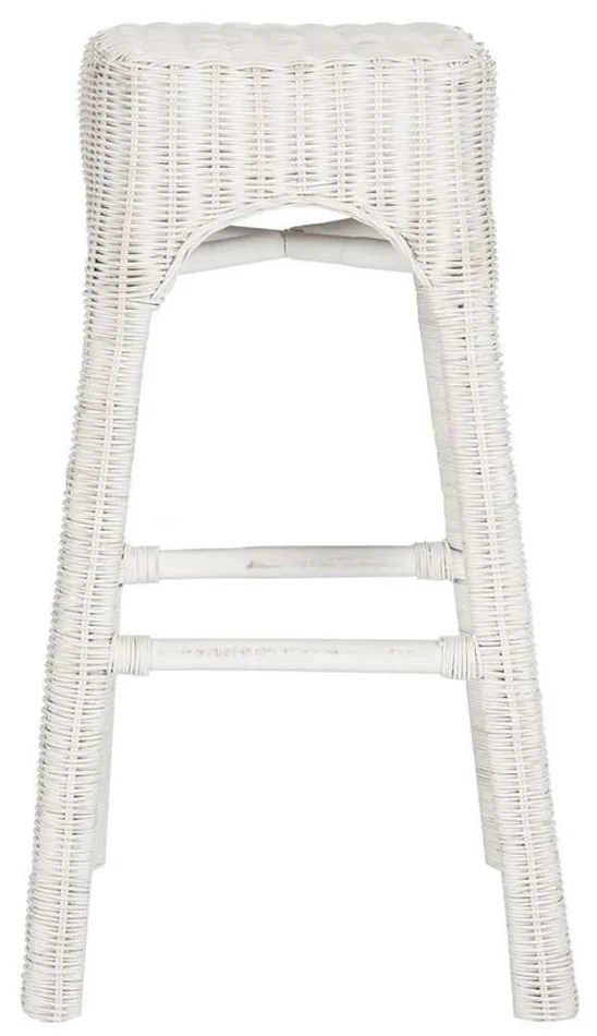 Safavieh – Percy Wicker Counterstool – Distressed White – WIK6501A