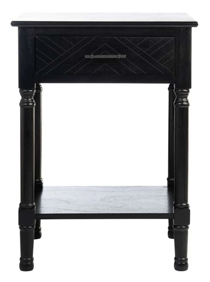Safavieh – Peyton 1 Drawer Accent Table – Black – ACC5704B