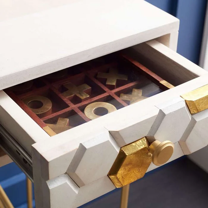 Safavieh – Raveena Desk – White Washed – Brass – DSK9002C