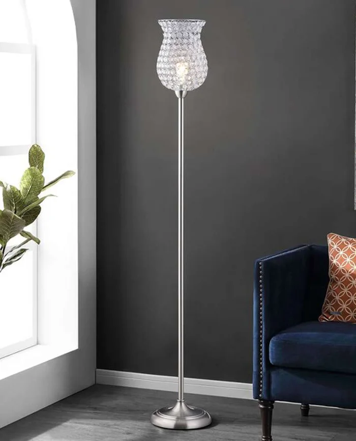 Safavieh – Ricky 70in Floor Lamp – Nickle – FLL4089A