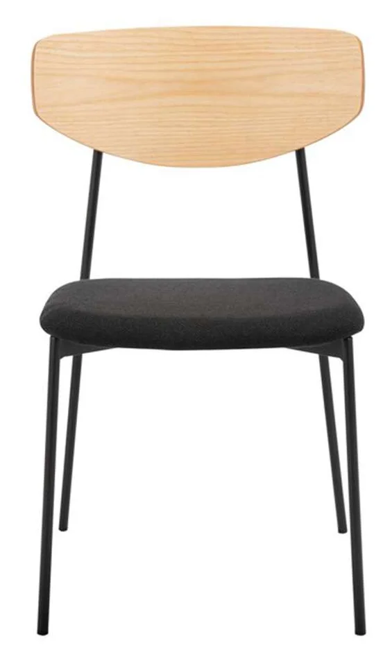 Safavieh – Ryker Dining Chair – Oak – Black (Set of 2) – DCH3007C-SET2