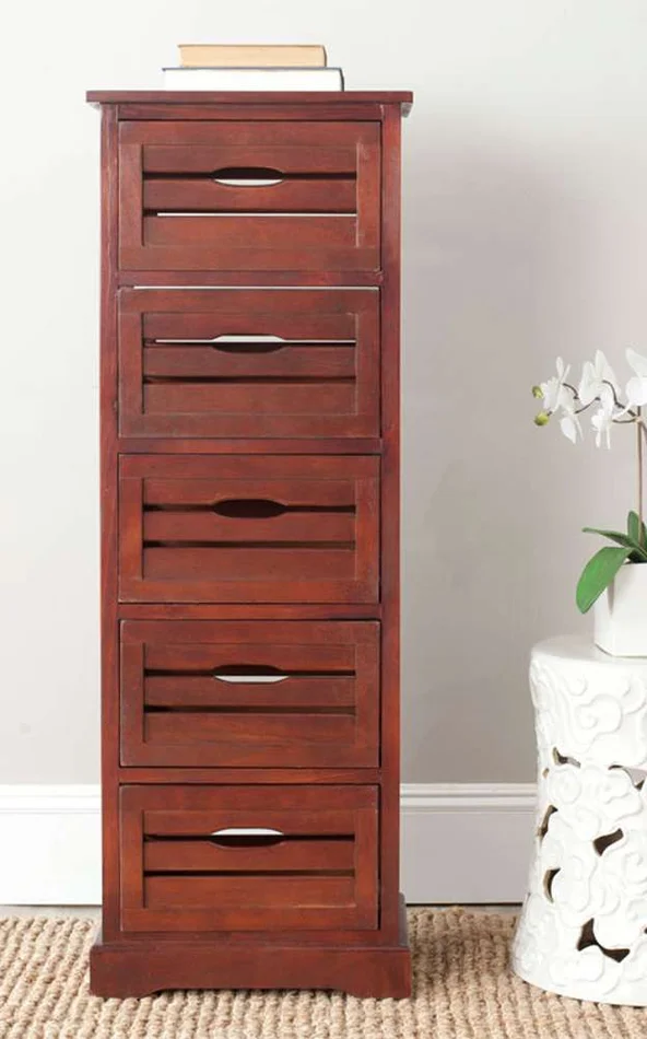 Safavieh – Sarina Cabinet – Dark Cherry – AMH5714D