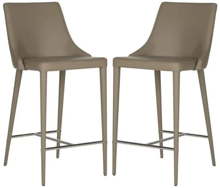 Safavieh – Summerset Counter Stool – Taupe (Set of 2) – FOX2017E-SET2