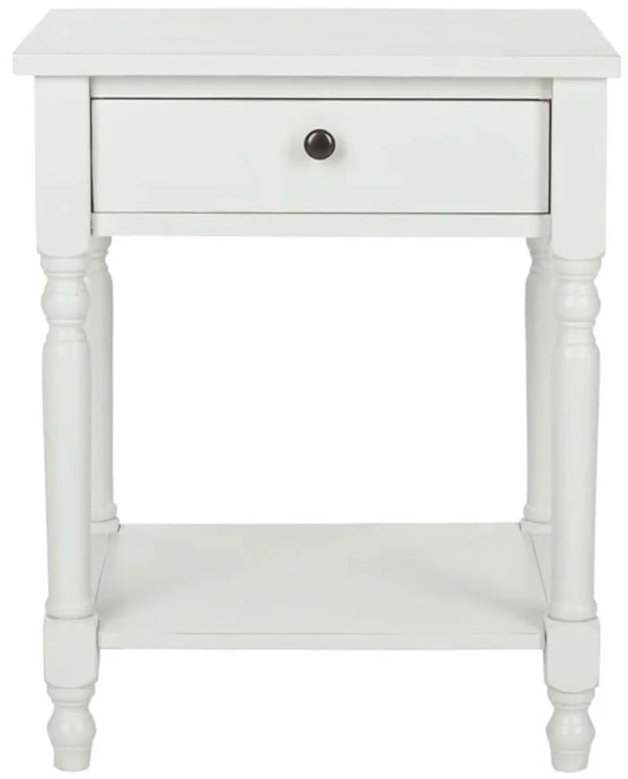 Safavieh – Tami Night Stand W/Storage – Off White – AMH6604A