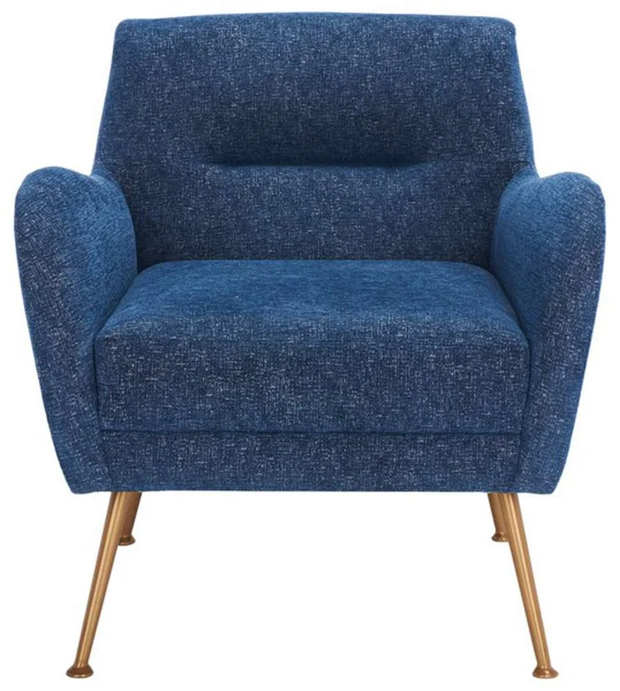 Safavieh – Tilbrook Arm Chair – Navy – Gold – ACH5203A