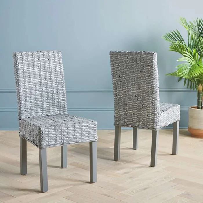 Safavieh – Wheatley Side Chair – Grey White Wash (Set of 2) – FOX6525A-SET2