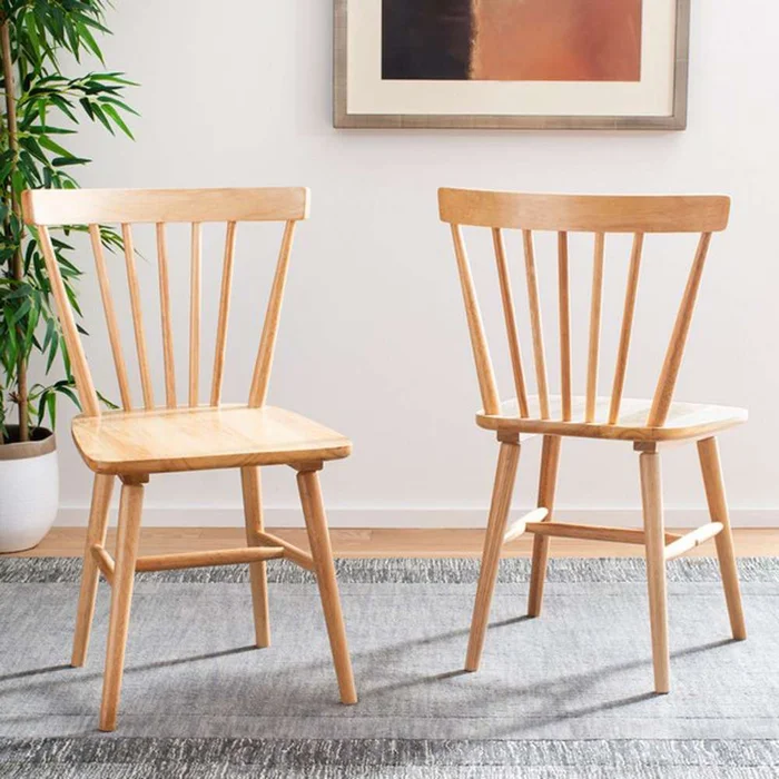 Safavieh – Winona Spindle Dining Chair – Natural (Set of 2) – DCH8500D-SET2