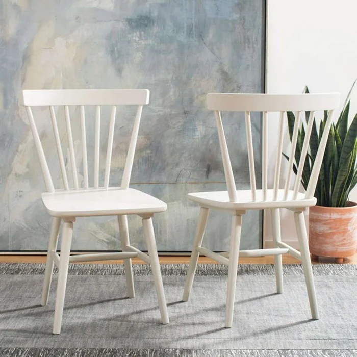 Safavieh – Winona Spindle Dining Chair – Off White (Set of 2) – DCH8500C-SET2