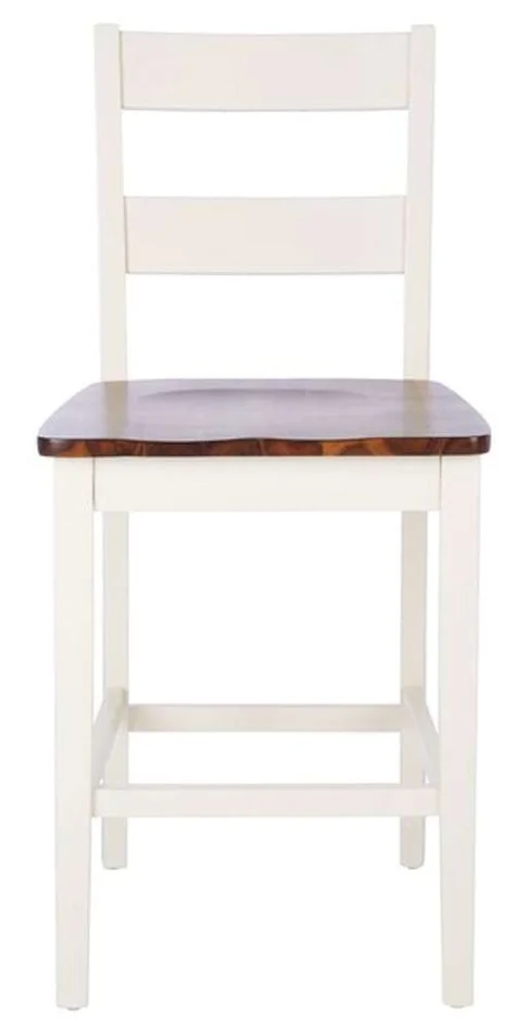Safavieh – Yuri Counter Stool – White – Natural (Set of 2) – BST9211A-SET2