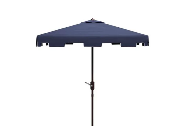 Safavieh – Zimmerman 7.5 Square Umbrella – Navy – White – PAT8400A