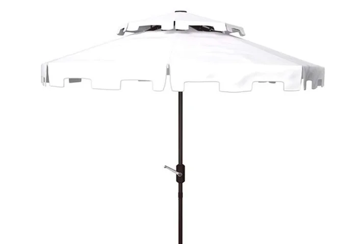 Safavieh – Zimmerman 9Ft Double Top Umbrella – White – PAT8200K