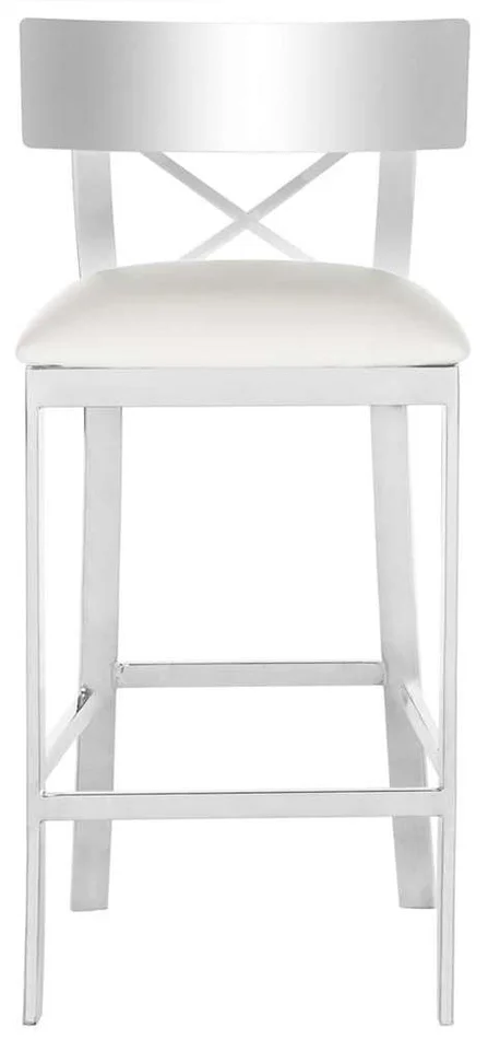 Safavieh – Zoey Counter Stool – White – FOX2035B