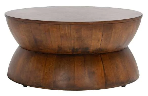 Safavieh Alecto Round Coffee Table – Brown