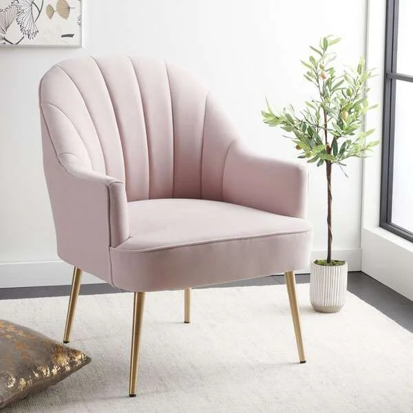 Safavieh Areli Accent Chair – Light Pink