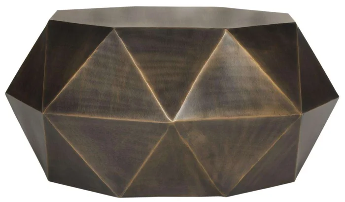 Safavieh Astrid Faceted Coffee Table – Copper