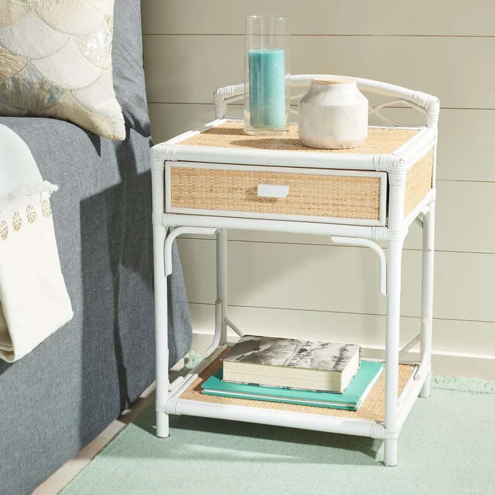 Safavieh Bea 1 Drawer 1 Shelf Nightstand – White