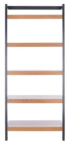 Safavieh Beauregard 5 Tier Leaning Etagere – Natural,Charcoal
