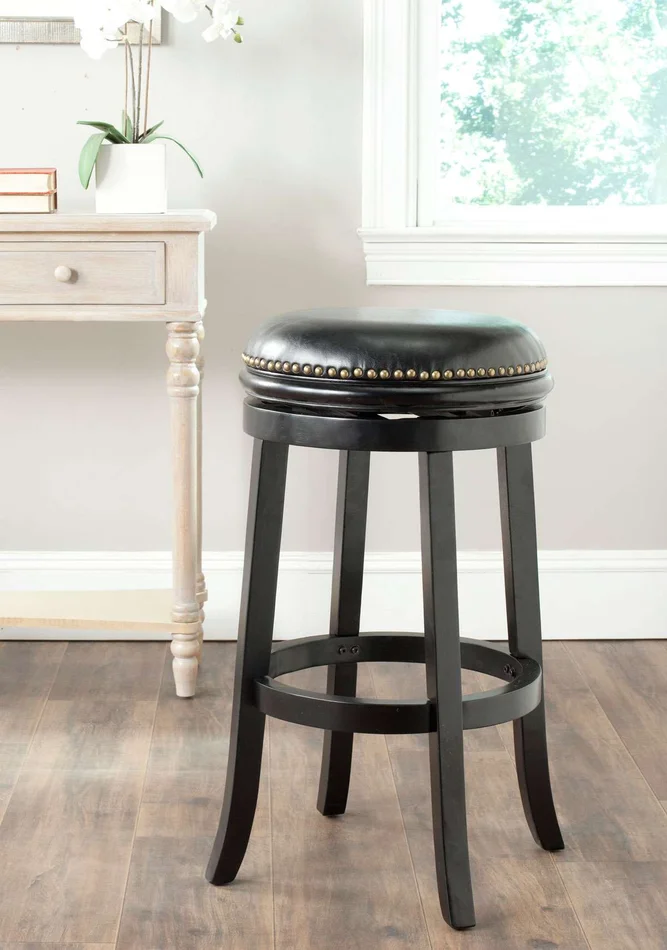 Safavieh Biagio Swivel Bar Stool – Black