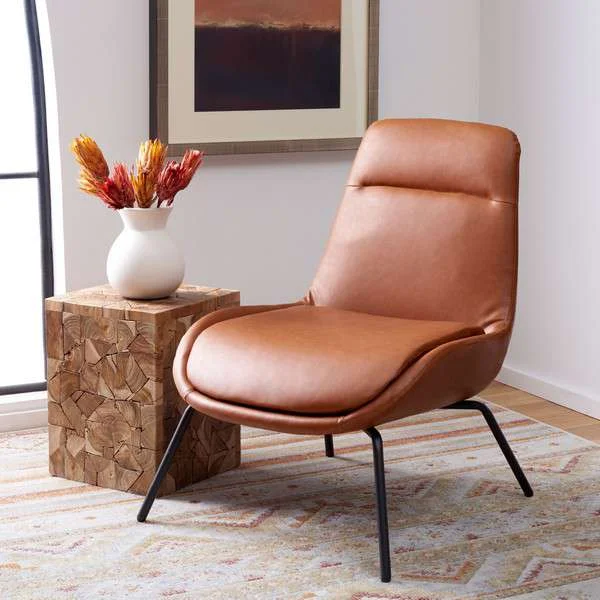 Safavieh Bridger Accent Chair – Cognac