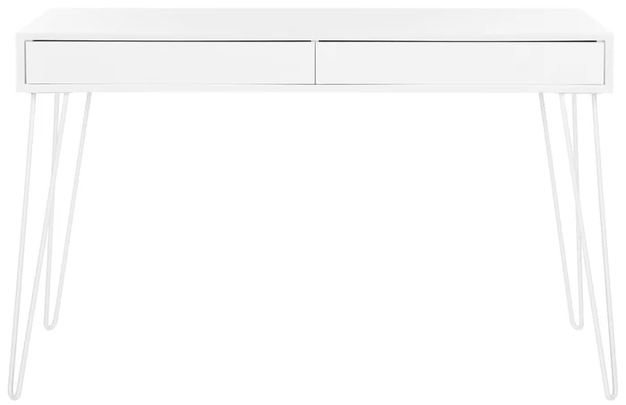 Safavieh Cade Mid Century Retro Two Drawer Desk – White