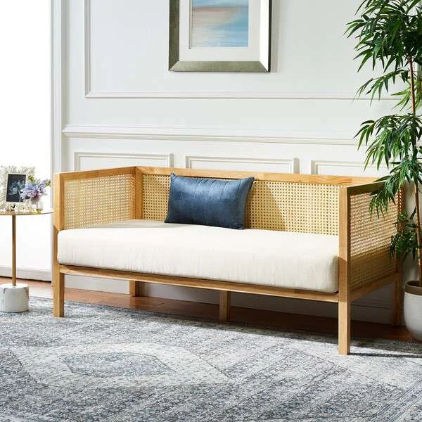 Safavieh Dune Rattan 3 Seater Sofa – Natural