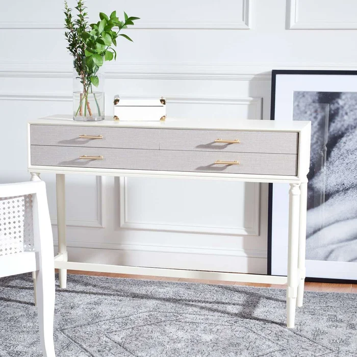 Safavieh Estella 4Drw Console Table – White