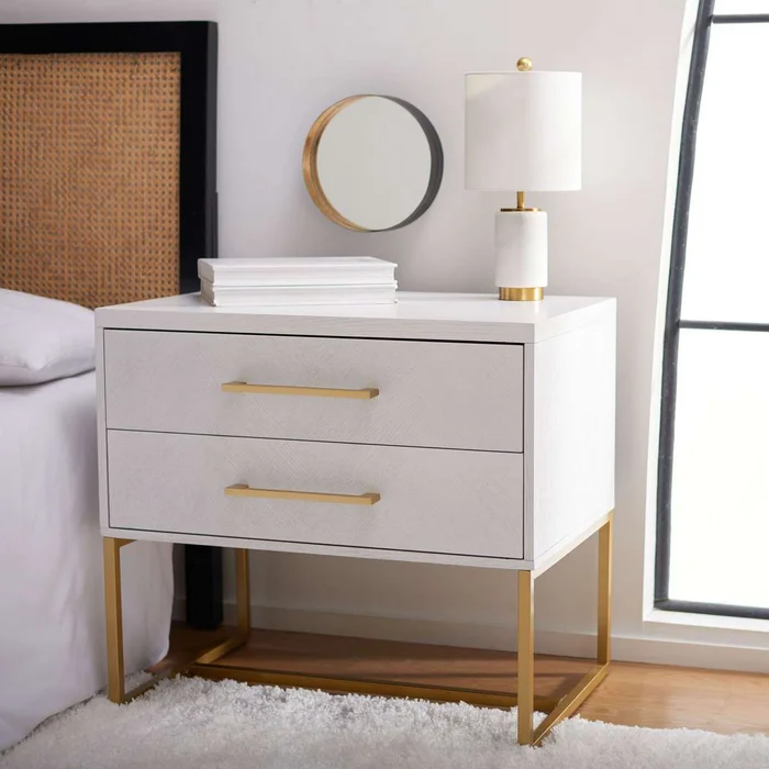 Safavieh Estelle Nightstand – White
