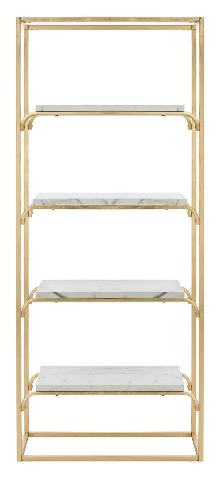 Safavieh Fiora 4 Tier Etagere – Gold,Foil,Faux,White,