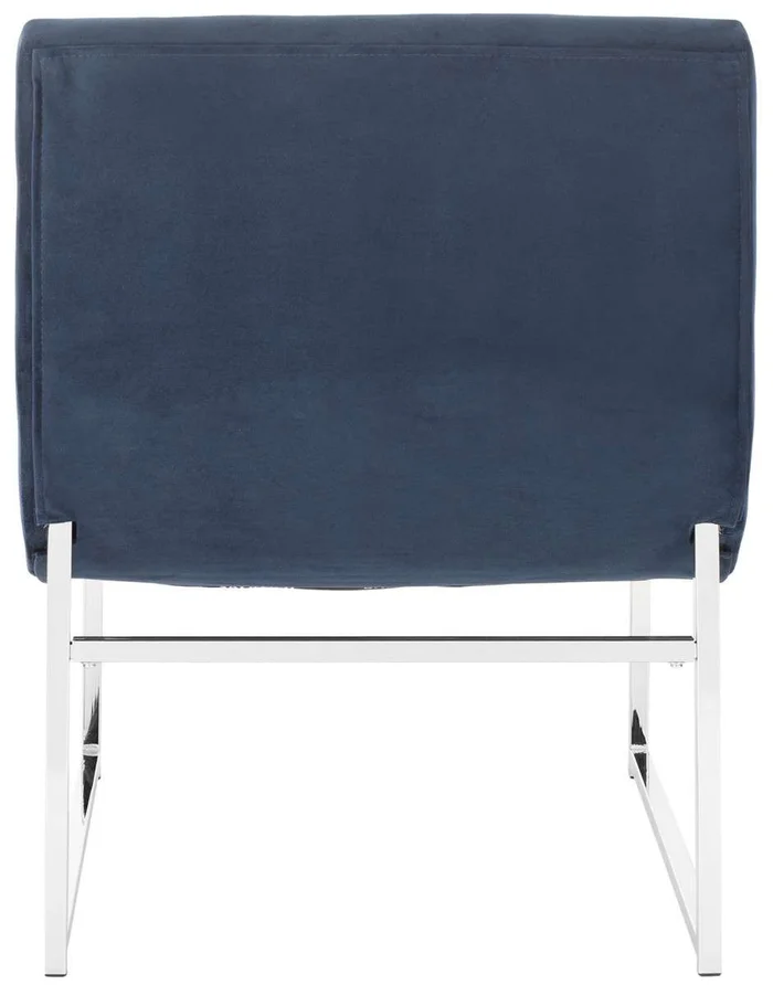 Safavieh Hadley Velvet Tufted Accent Chair – Navy Velvet