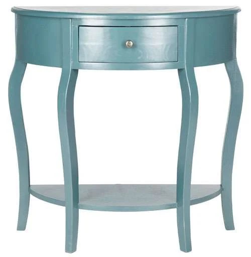 Safavieh Jan Demilune Small Console – Teal