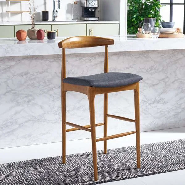 Safavieh Lionel Retro Bar Stool – Walnut