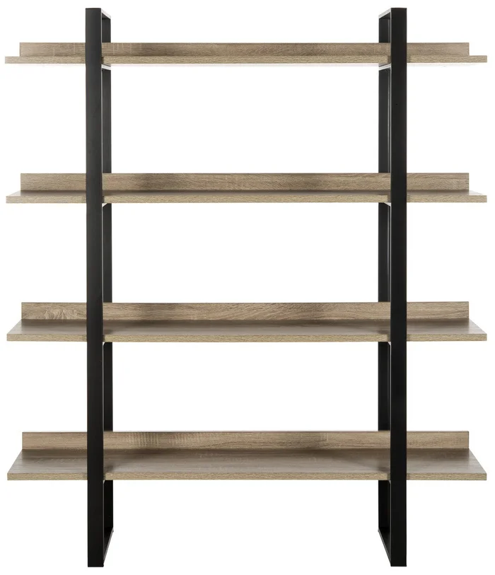 Safavieh Melissa Retro Mid Century 4 Tier Etagere – Light,Brown,Black