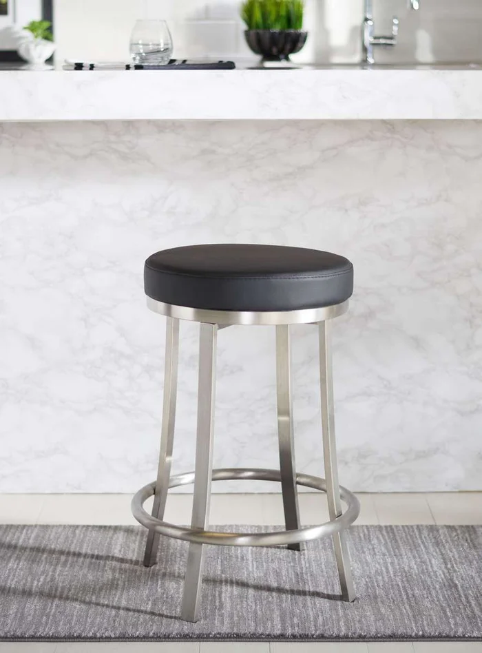 Safavieh Obito Swivel Counter Stool – Black