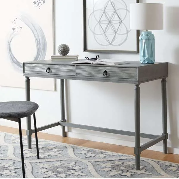 Safavieh Rhyne 2 Drawer Desk – Gray