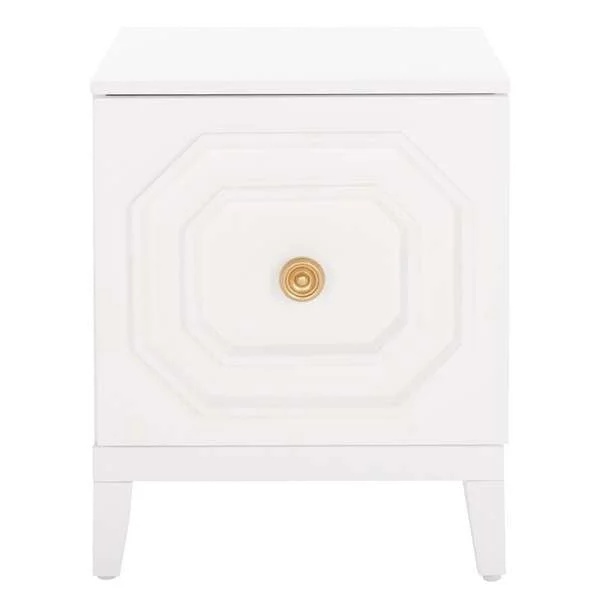 Safavieh Riya 1 Door Nightstand – White