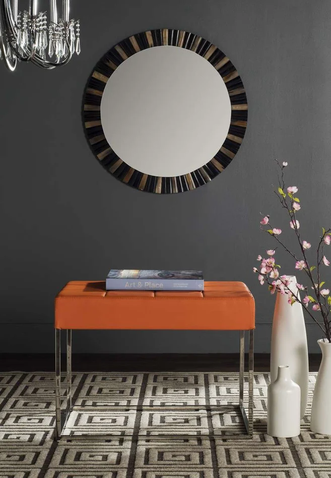 Safavieh Roitfeld Ottoman – Orange