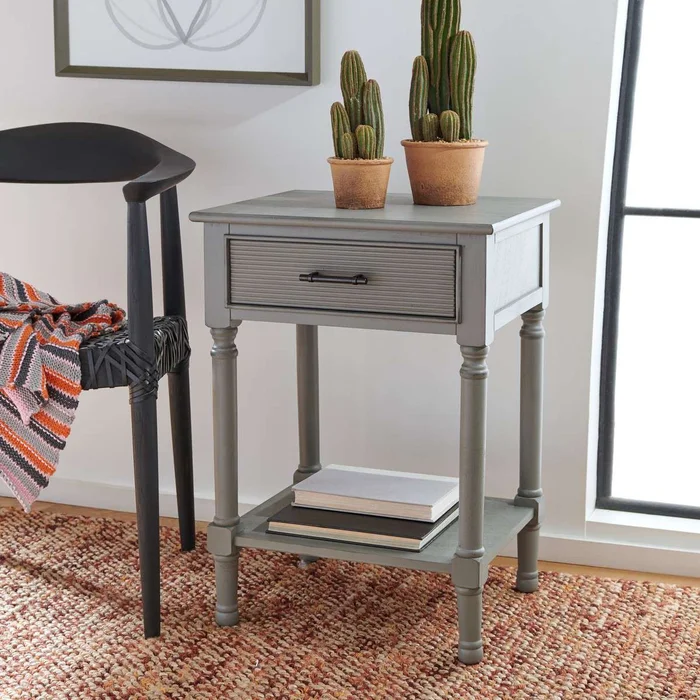 Safavieh Ryder 1Drw Accent Table – Distressed Gray