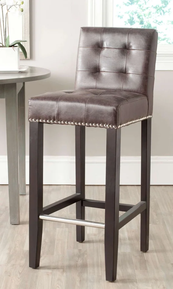 Safavieh Thompson Bar Stool – Antique Brown