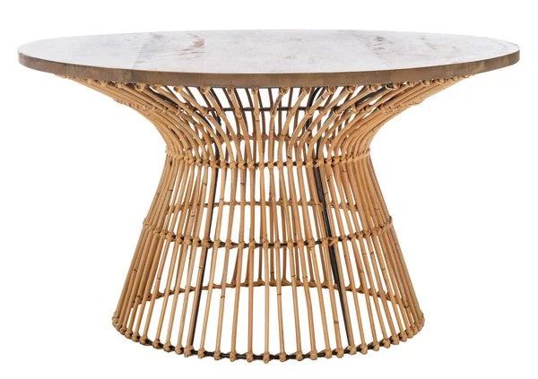 Safavieh Whent Round Coffee Table – Natural,Black
