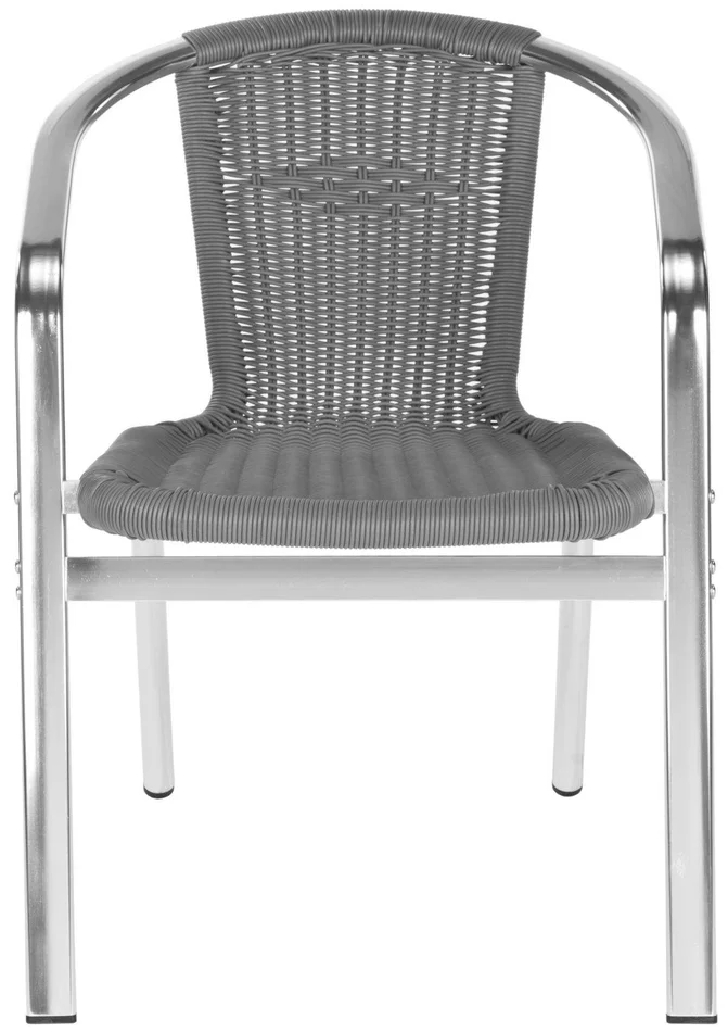 Safavieh Wrangell Indoor-Outdoor Stacking Armchair Set Of 2 – Gray