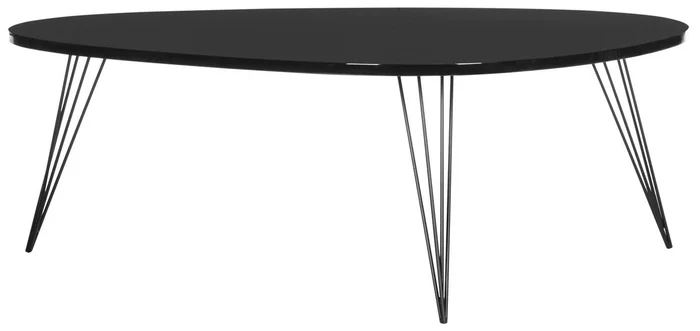 Safavieh Wynton Retro Mid Century Lacquer Coffee Table – Black,Black
