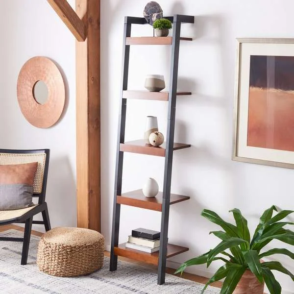 Safavieh Yassi 5 Tier Leaning Etagere – Honey Brown