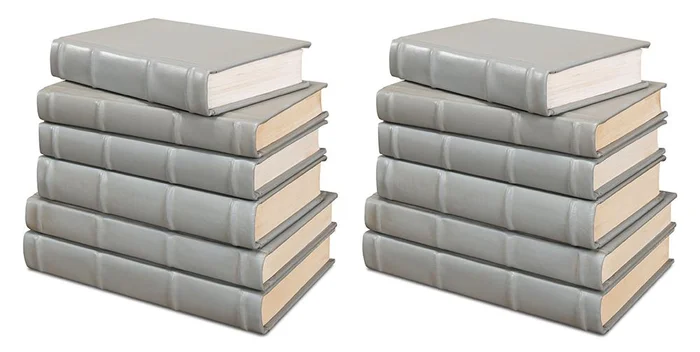 Sarreid Ltd – Books, Set Of 12, Antique Grey – 54076