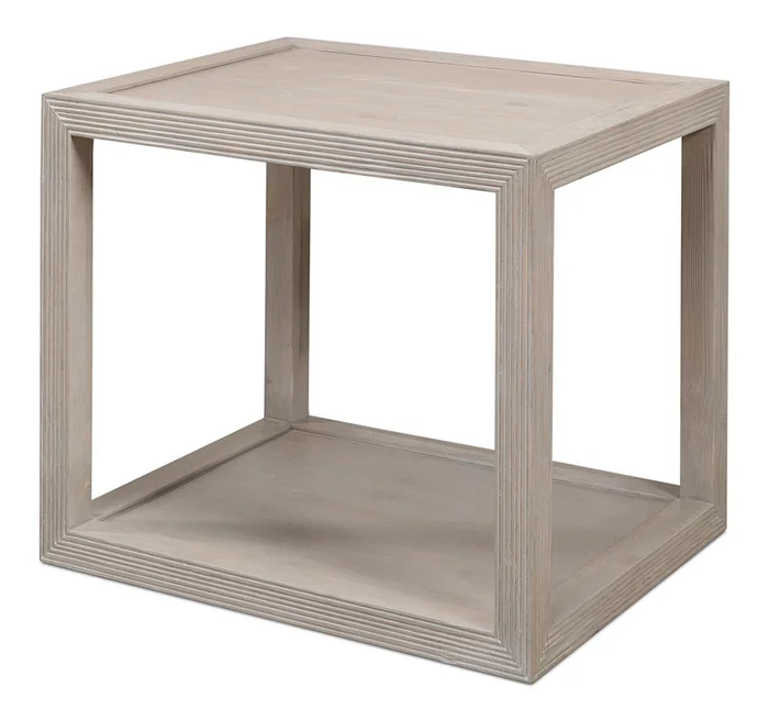 Sarreid Ltd – Camden Side Table – Grey – 53301